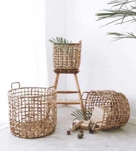 Natural Brown Storage Basket for Home Decor