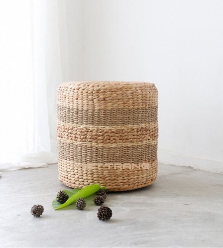 High quality Natural Seagrass Footstool for sale