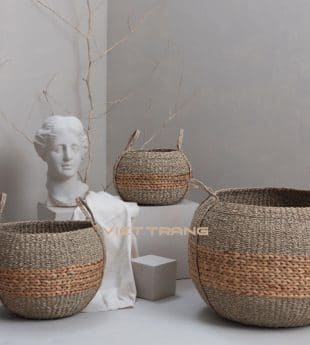 Unique Belly Seagrass Basket Wholesale With Handles