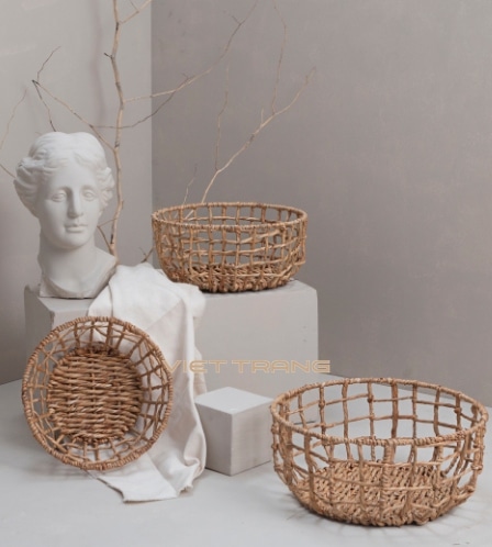 Elegant Water Hyacinth Wholesale Handmade Baskets