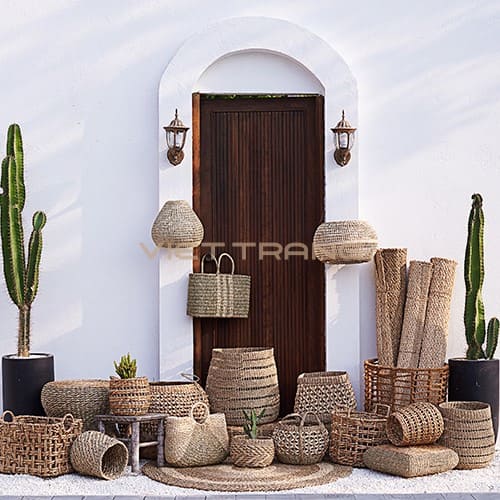 seagrass woven basket