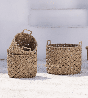 Oasis Seagrass Storage Basket With Handles 10