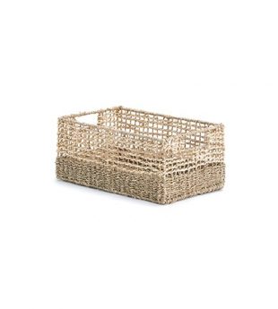 Handcrafted Seagrass Rectangle Basket
