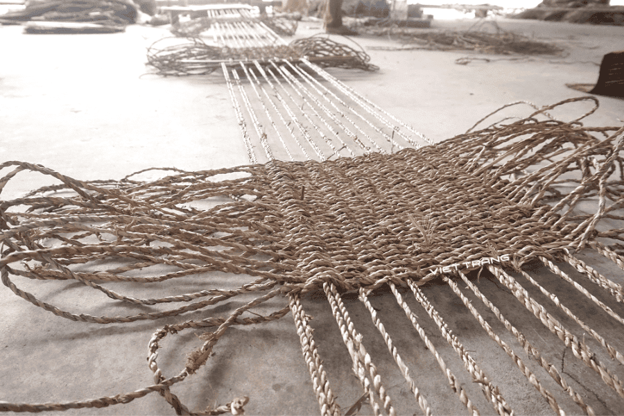 woven seagrass baskets