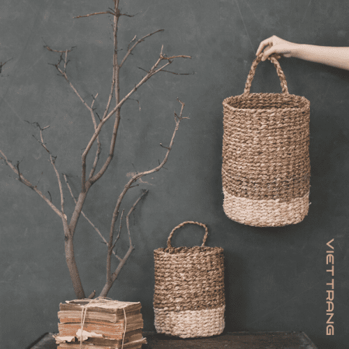 woven seagrass basket