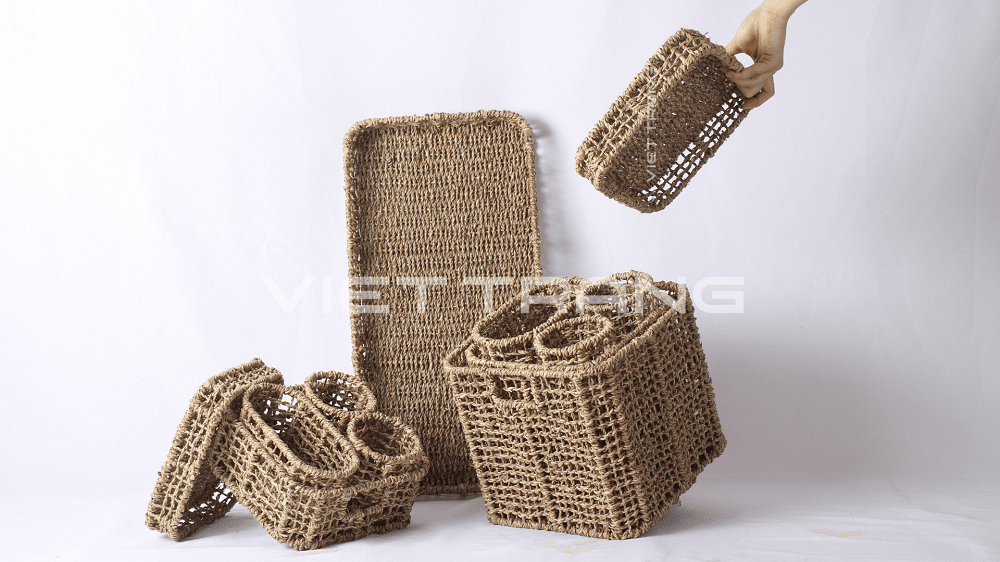 natural woven baskets
