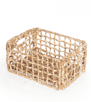 100% Handmade Rectangle Collapsible Woven Basket
