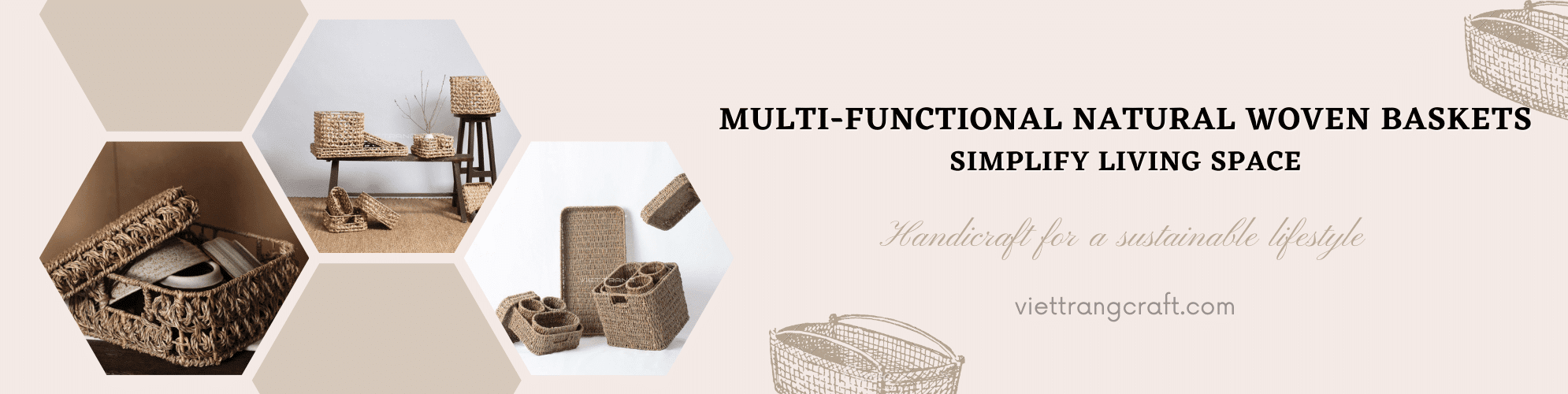 natural woven baskets