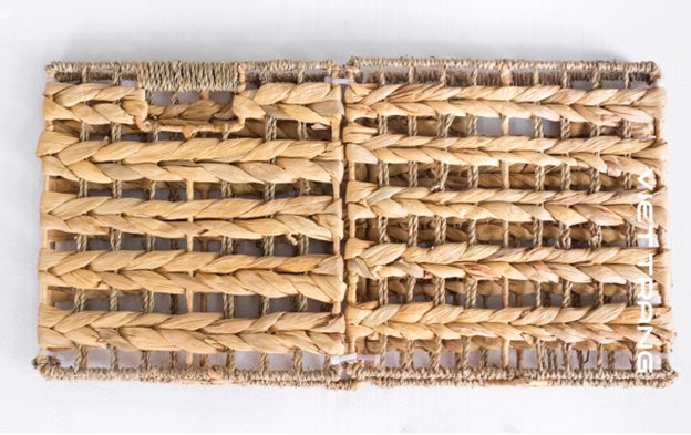 Water Hyacinth Cubic Foldable Wicker Basket Bins | Viet Trang Handicraft