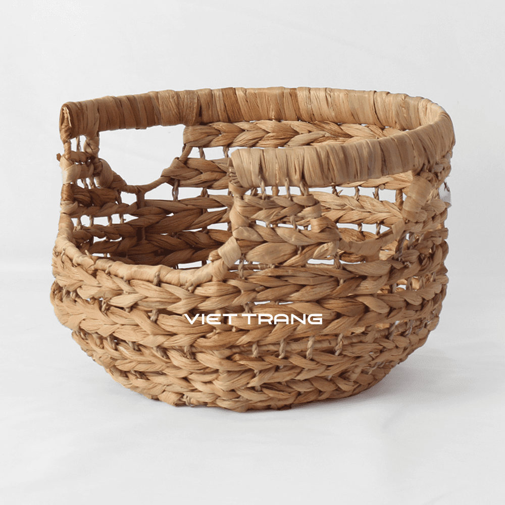 Stackable Water Hyacinth Kitchen Basket