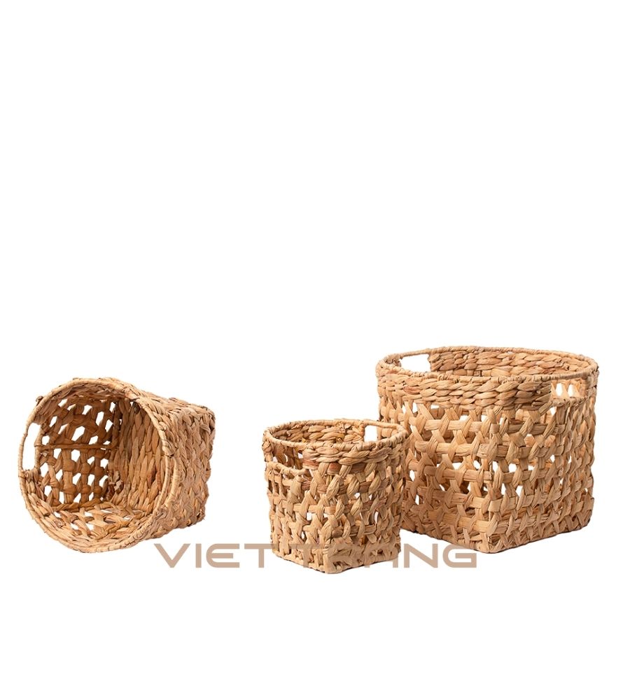 New Water Hyacinth Basket Planter