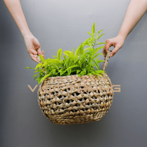 belly basket planter with handles