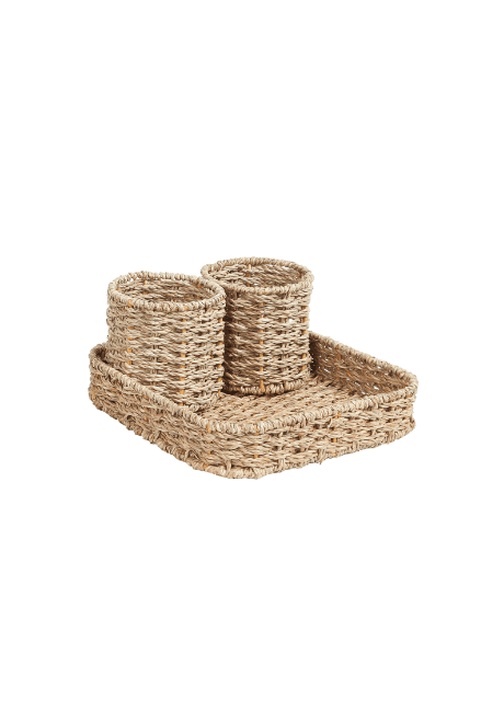 Natural Woven Desk Organizer And Accessories For Wholesale