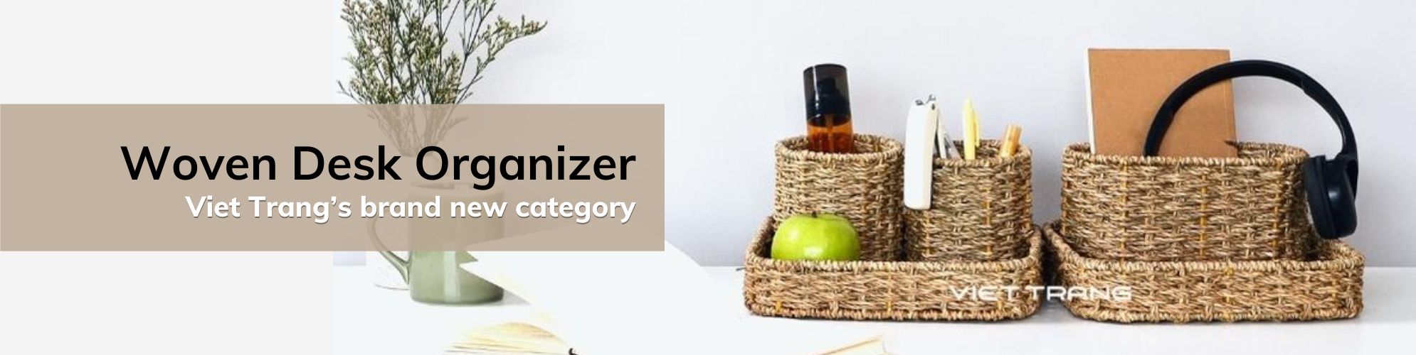 woven desk organizer