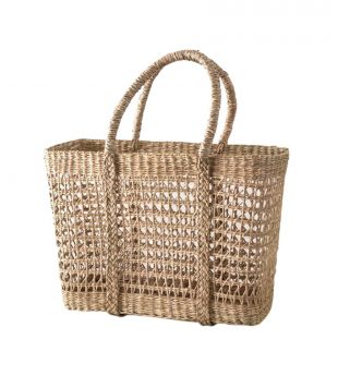Large Seagrass Shopping Handbag Wholesale