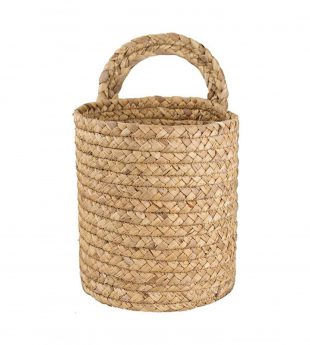 Elegant Water Hyacinth Basket with Handle for Home Decor