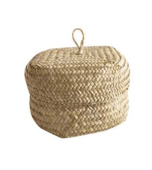 Seagrass Storage Basket with Lid Hot Item