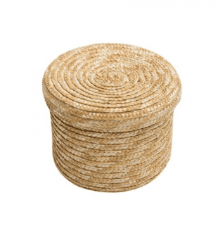 Woven Spree Palmleaf Storage Basket with Lid
