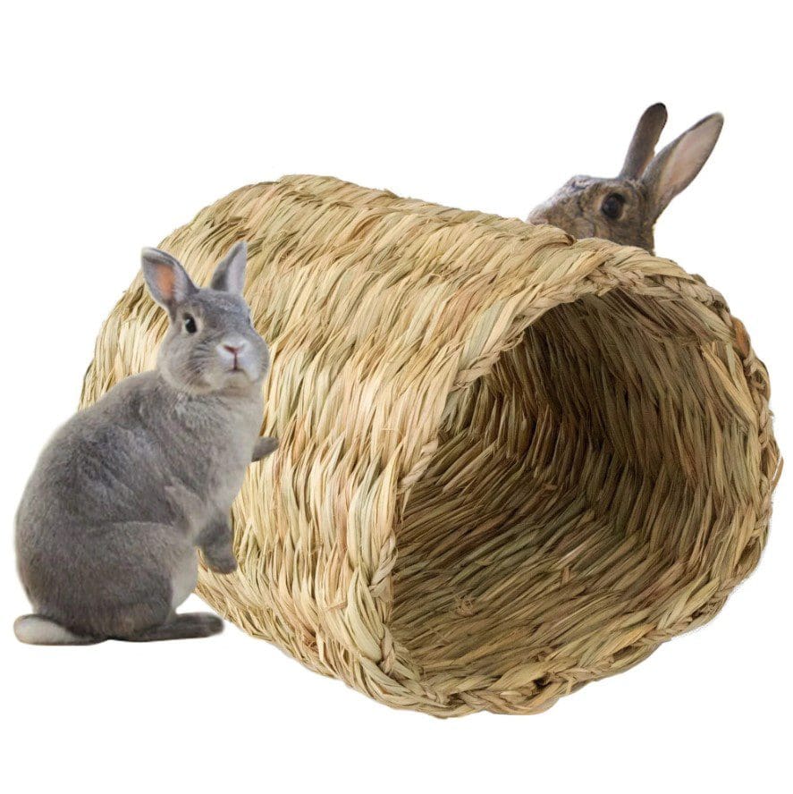 Natural fiber pet bed styled to match a natural homeware range.