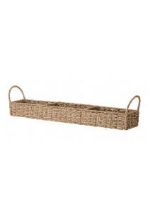 Decorative handwoven seagrass tray, made in Nga Son, Vietnam.