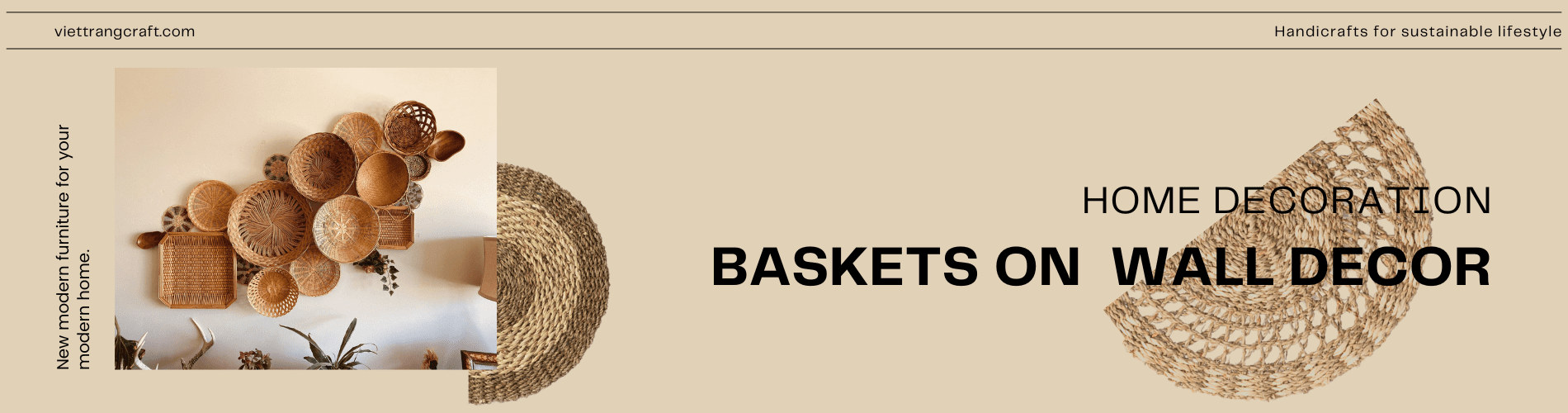 baskets on wall decor