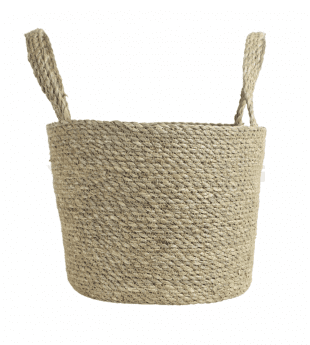 Wicker Planter with Handles made from Natural Materials