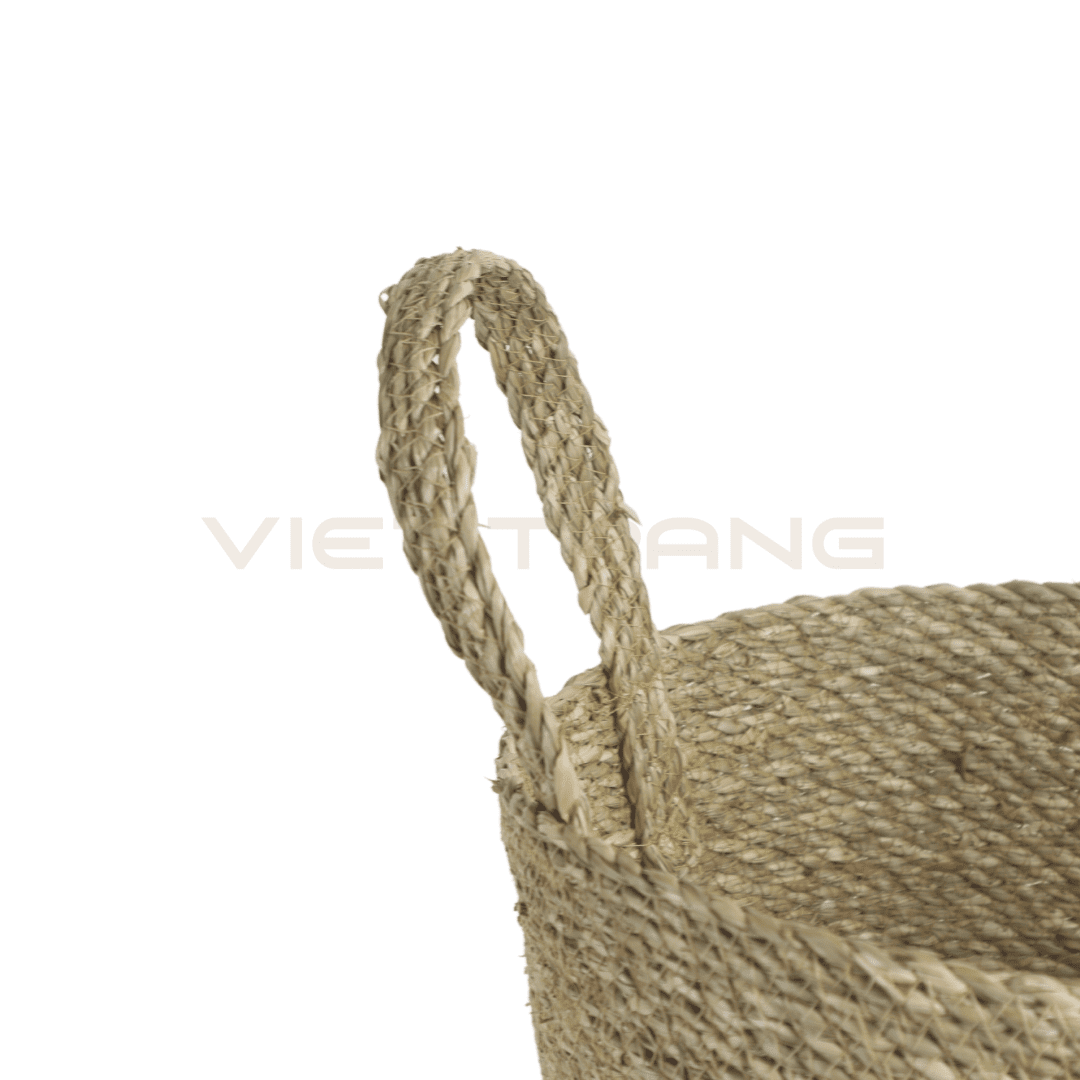 Wicker Planter with Handles made from Natural Materials