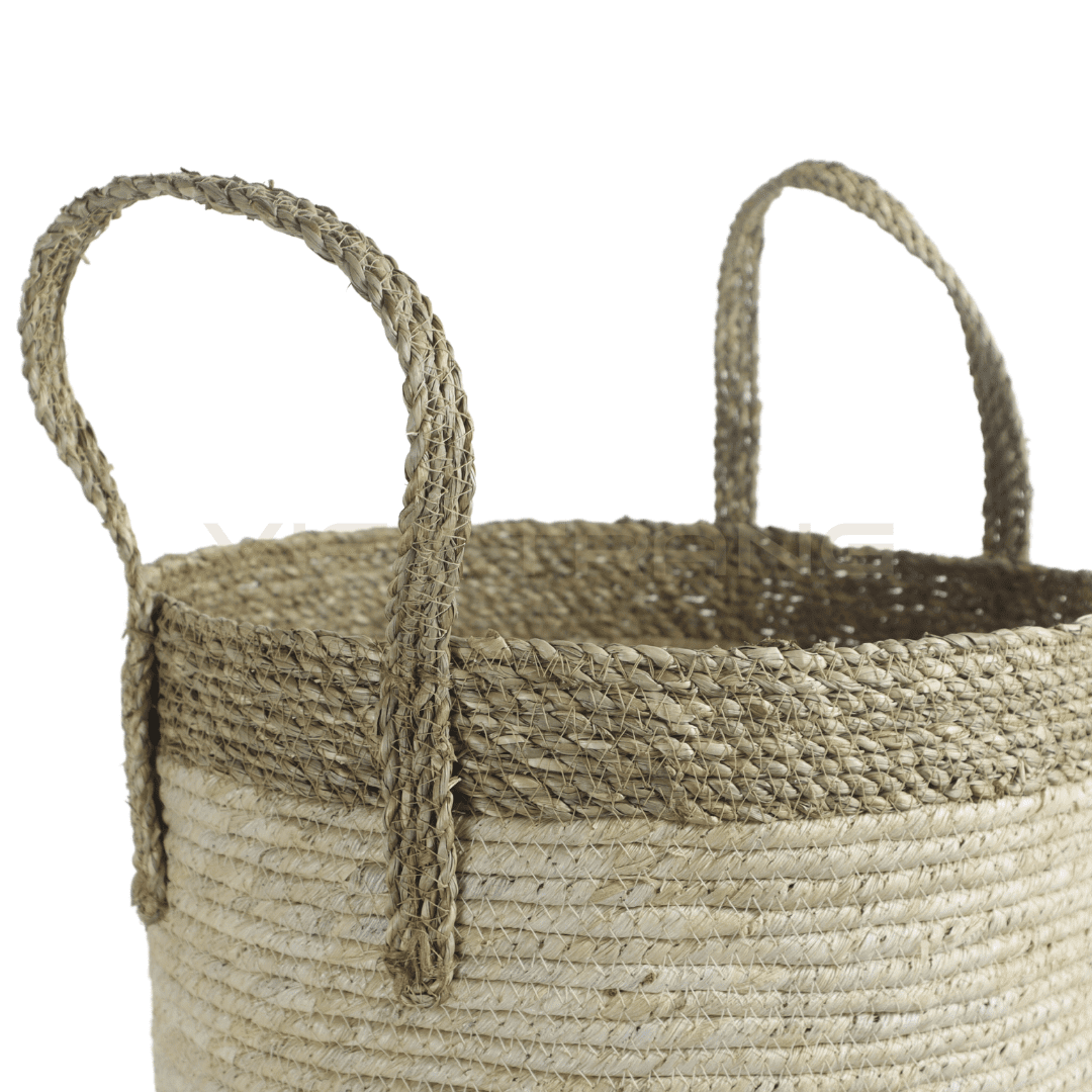 Wicker Storage Basket and Decor Planter
