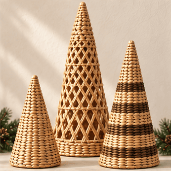 Tabletop Woven Trees, Set of 3