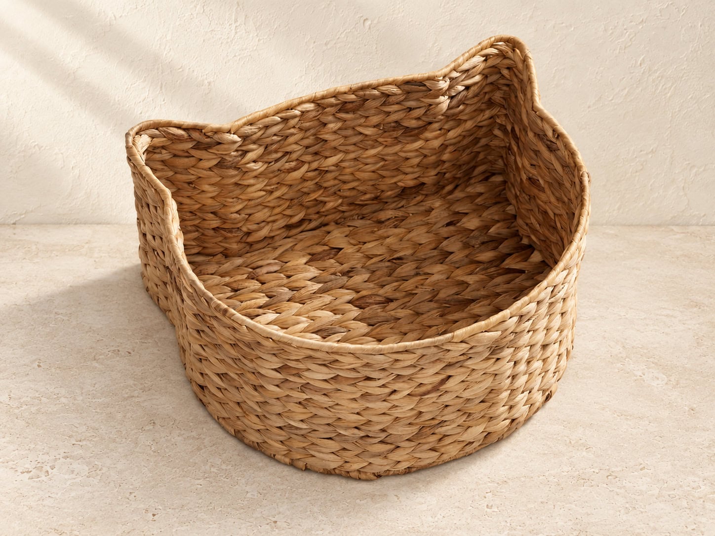 Cat-Ear Water Hyacinth Storage Basket