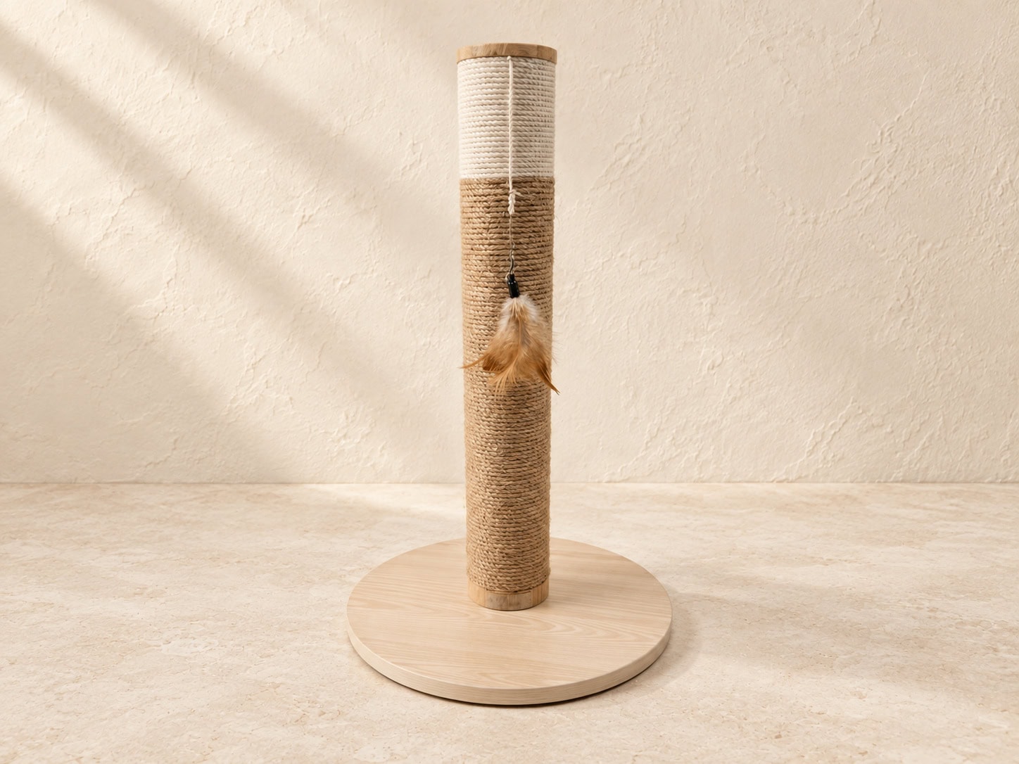 Round-Base Jute Scratching Post