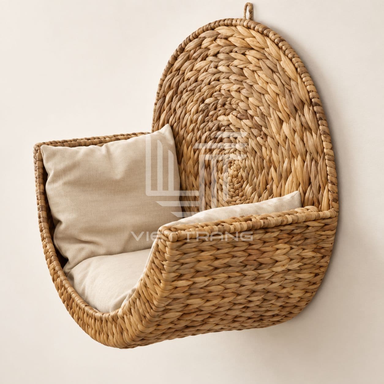 Handwoven Water Hyacinth Wall-Mounted Cat Bed